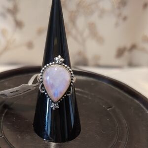 Pink Moonstone .925 Ring Size 7